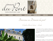 Tablet Screenshot of domainedupont.com
